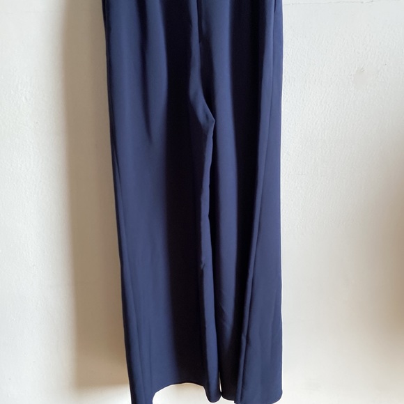 Finders Keeper navy blue wide leg deep V jumpsuit - Picture 9 of 15